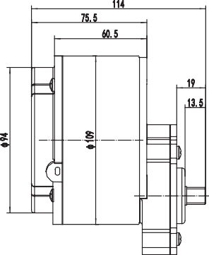 450W Antriebsmotor, Bürstenmotor, PMDC Motor ZD109AZ5