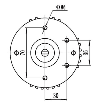 400-500W Antriebsmotor, DC Bürstenmotor, PMDC Motor ZD097B1