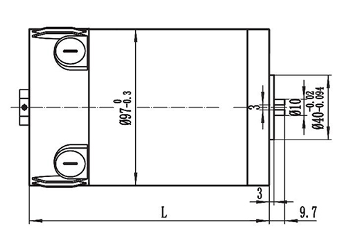 400-500W Antriebsmotor, DC Bürstenmotor, PMDC Motor ZD097B1
