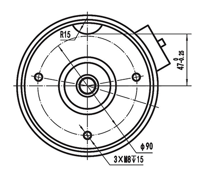 900W (3700 RPM) Antriebsmotor, bürstenloser Motor, PMDC Motor TF110AH1