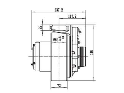 750W Antriebsmotor (PMDC bürstenloser Motor) TF110BH3