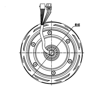 150W Antriebsmotor, bürstenloser DC Motor, PMDC Motor GF075AQH1