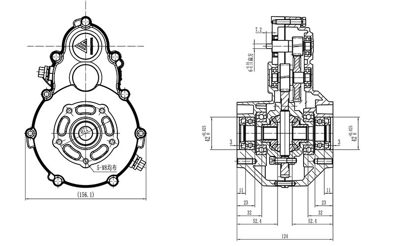 Untersetzungsgetriebe JS12 Serie