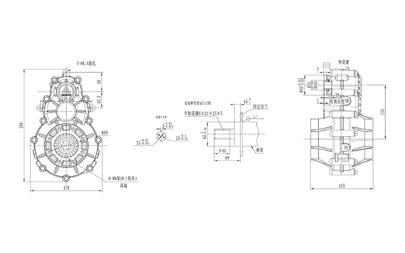 Untersetzungsgetriebe JS14 Series