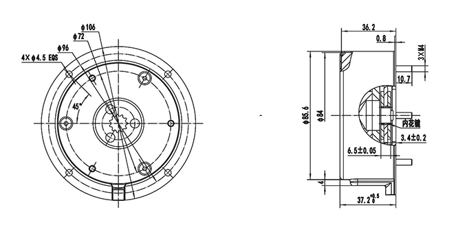 Elektromagnetische Bremse (8.0 Nm) DZ084B1